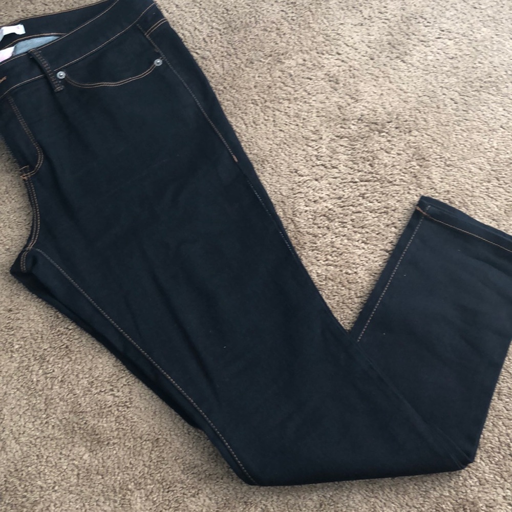 Dark blue jeans